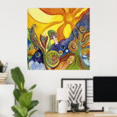 ポスタサイケデリックーアート ポスター (ホームオフィス)