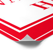 ポスタストップー – 手を洗う ポスター (角)