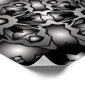 ポスタトリップ(幻覚体験)のようなー:サイケデリック万華鏡のように千変万化するパターン・アートワーク ポスター (角)