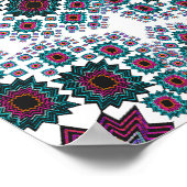 ポスタトリップ(幻覚体験)のようなー:抽象芸術放射状アートワーク ポスター (角)