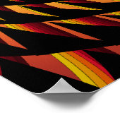 ポスタトリップ（幻覚体験）のようなー：鋸歯状スパイラル ポスター (角)