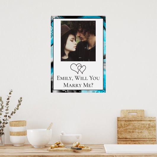 ポスタパーソナライズされたーと結婚してくれないか ポスター (キッチン)