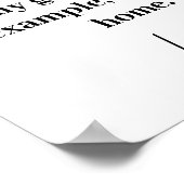 ポスタパーソナライズされたーマラブリーメッセージと写真 ポスター (角)