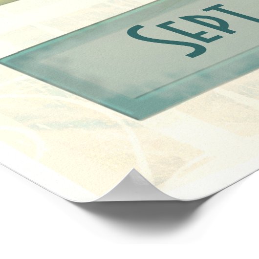 ポスタパーソナライズされたー新生児/任意の大事な行事 ポスター (角)