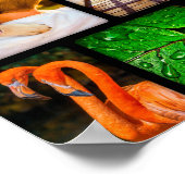 ポスタパーソナライズされたー9フォトコラージュ枠ブラック ポスター (角)