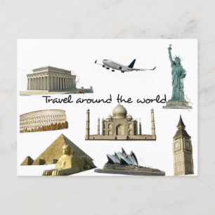 ポスタル – 世界中を旅行 ポストカード