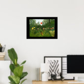 ポスタヴィンテージアートマンアタックパーアンジャガー ポスター (ホームオフィス)