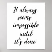 ポスターが出来上がるまで不可能に思える ポスター (正面)