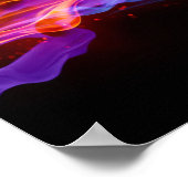 ポスターが流れる炎 ポスター (角)