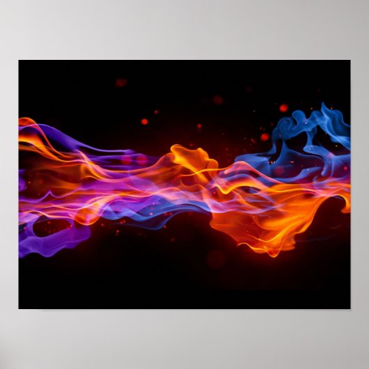 ポスターが流れる炎 ポスター (正面)