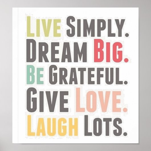 ポスターで生きる言葉 ポスター (正面)