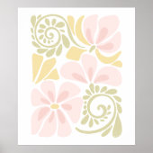 ポスターとモダンフローラデザイン。 ポスター (正面)