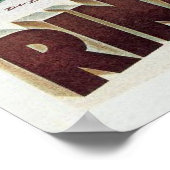 ポスターとヴィンテージイタリアンファッションプリント ポスター (角)