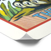 ポスターとヴィンテージサーカスタイガープリント ポスター (角)