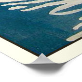 ポスターとヴィンテージフランスの夏イラストレーション ポスター (角)