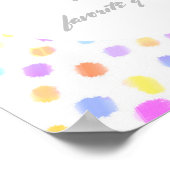 ポスターにお好きな名言を追加 水彩 カスタムスクエア ポスター (角)