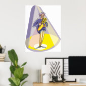 ポスターにスポットライトを当てる ポスター (ホームオフィス)