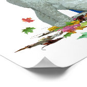 ポスターにラブラドードル葉ドッグ ポスター (角)