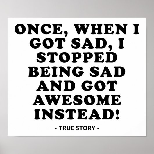 ポスターに対し素晴らして悲しおもしろい ポスター (正面)