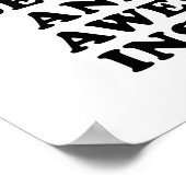 ポスターに対し素晴らして悲しおもしろい ポスター (角)