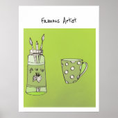 ポスターに描かれた子供のアートワーク ポスター (正面)