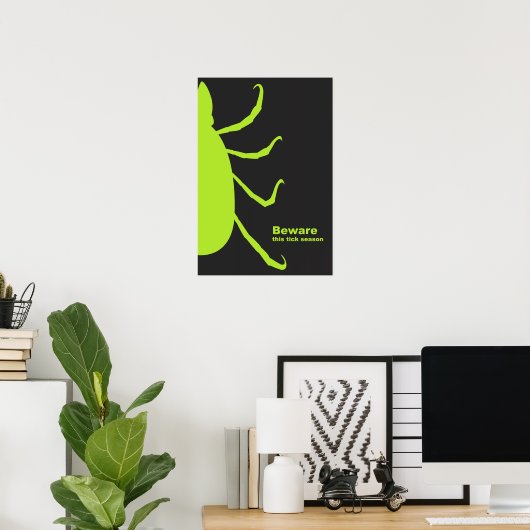 ポスターに注意 ポスター (ホームオフィス)