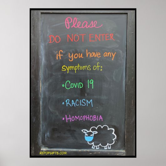 ポスターのもしシンボルや象徴を入力しない ポスター (正面)