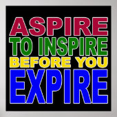 ポスターのインスパイア期限切れ前にを希望する ポスター (正面)