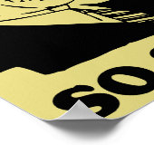 ポスターのサインおもしろいを閉じる ポスター (角)