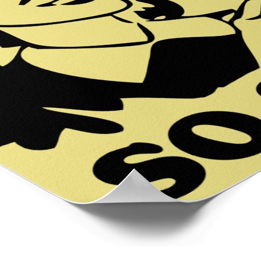 ポスターのサインおもしろいを閉じる ポスター (角)