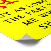 ポスターのサインがおもしろい消えた ポスター (角)