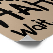 ポスターのサインはおもしろいない ポスター (角)