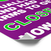 ポスターのサインをおもしろい出した ポスター (角)