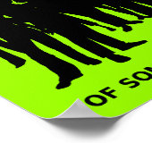 ポスターのサイン気にをおもしろい表示しない ポスター (角)