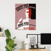 ポスターのスタンプ切り ポスター (ホームオフィス)