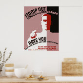 ポスターのスタンプ切り ポスター (キッチン)