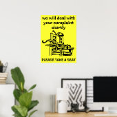 ポスターのユーモアおもしろいを交わす ポスター (ホームオフィス)