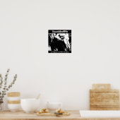 ポスターの中から食い込む ポスター (キッチン)