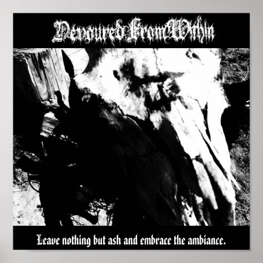 ポスターの中から食い込む ポスター (正面)