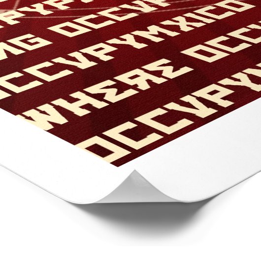 ポスターの代替を占有 ポスター (角)