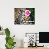 ポスターの匂いを嗅ぐのに時間がかかる ポスター (ホームオフィス)