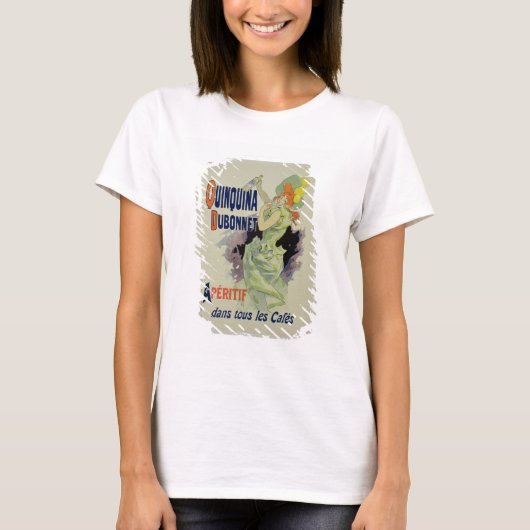 ポスターの広告Quinquina Duの複製 Tシャツ (正面)