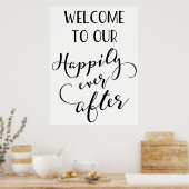 ポスターの後で楽しく結婚の式のポスター ポスター (キッチン)