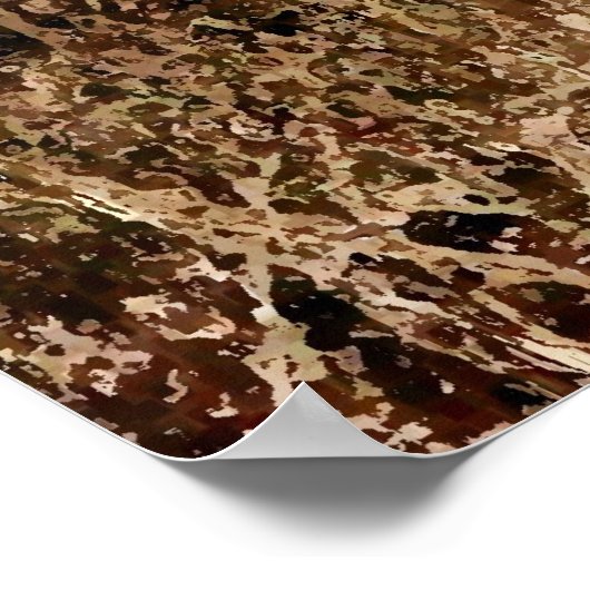 ポスターの後絵画ろのゼブラ ポスター (角)