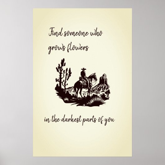 ポスターの最も暗い部分の花 ポスター (正面)