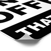 ポスターの消却を意図おもしろいする ポスター (角)