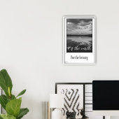 ポスターの白黒の美しい ポスター