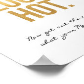 ポスターの看板が熱い ポスター (角)