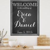 ポスターの結婚看板の看板へようこそ ポスター (キッチン)