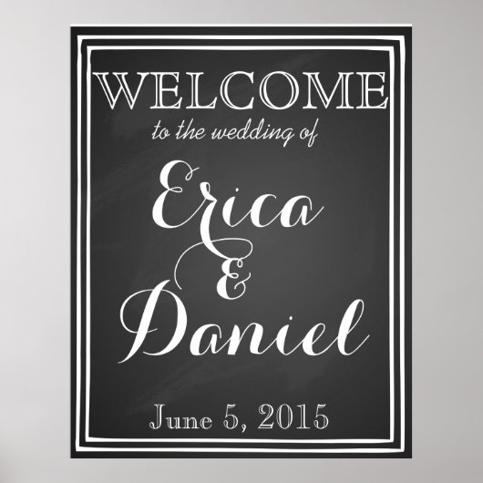 ポスターの結婚看板の看板へようこそ ポスター (正面)